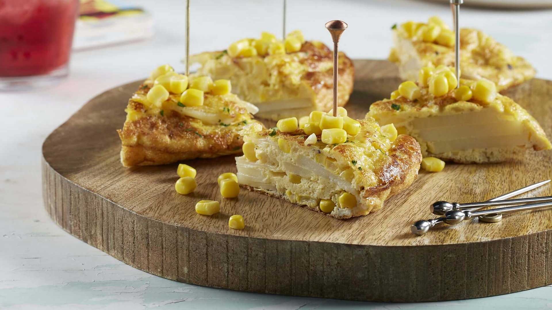 Tortilla Española Con Elote